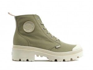 Botas Palladium Pallabase Twill Mujer Dune | XV9768432