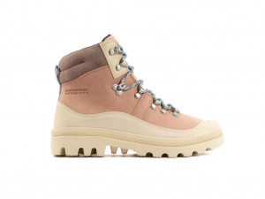 Botas Palladium Pallabrousse Hkr Wp+ Mujer Beige Marrones | LQ4385976