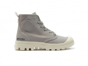 Botas Palladium Pampa Hi Zip Organic Hombre Gris | WC2764513