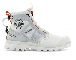 Botas Palladium Pampa Travel Lite Hombre Blancas | XY2543761