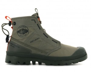 Botas Palladium Pampa Travel Lite Mujer Verde | NA9241856