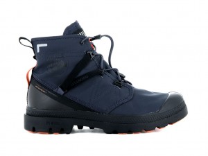 Botas Palladium Pampa Travel Lite+ Waterproof Mujer Indigo | BU4089562