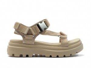 Sandalias Palladium Pallacruise Strap Mujer Beige Marrones | DV1290384