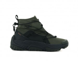 Zapatillas Palladium Off-grid Hi Zip Waterproof + Hombre Verde Oliva | KR1248765