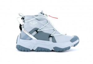 Zapatillas Palladium Off-grid Hi Zip Waterproof + Hombre Gris | XM3681407