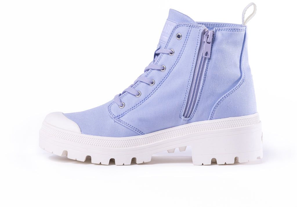 Botas Palladium Pallabase Twill Mujer Azules | RJ8721693