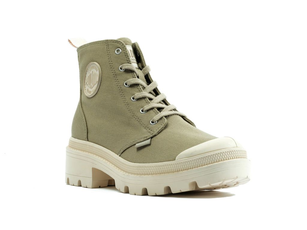 Botas Palladium Pallabase Twill Mujer Dune | XV9768432