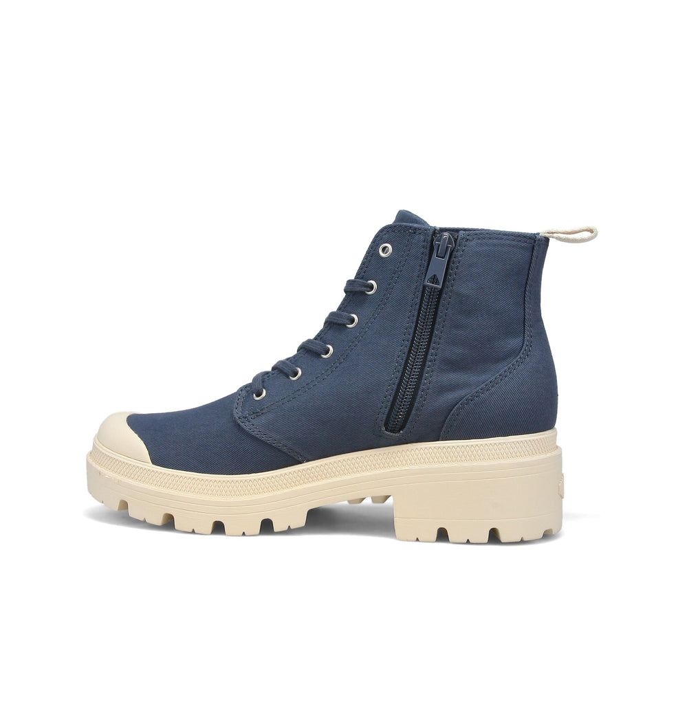 Botas Palladium Pallabase Twill Mujer Indigo | BF3075286