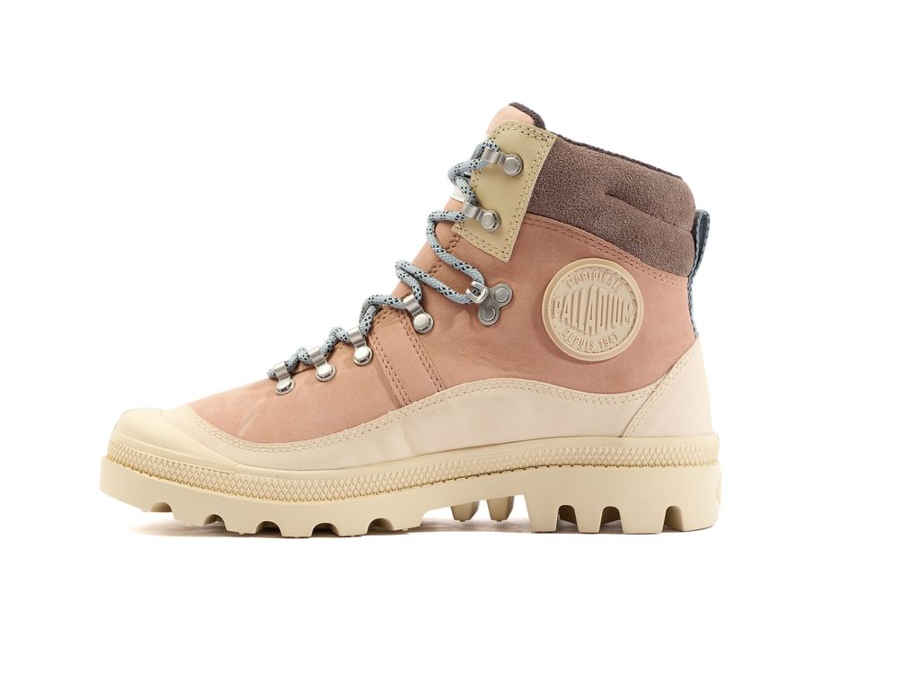 Botas Palladium Pallabrousse Hkr Wp+ Mujer Beige Marrones | LQ4385976