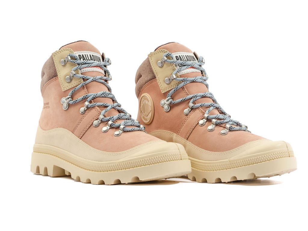 Botas Palladium Pallabrousse Hkr Wp+ Mujer Beige Marrones | LQ4385976