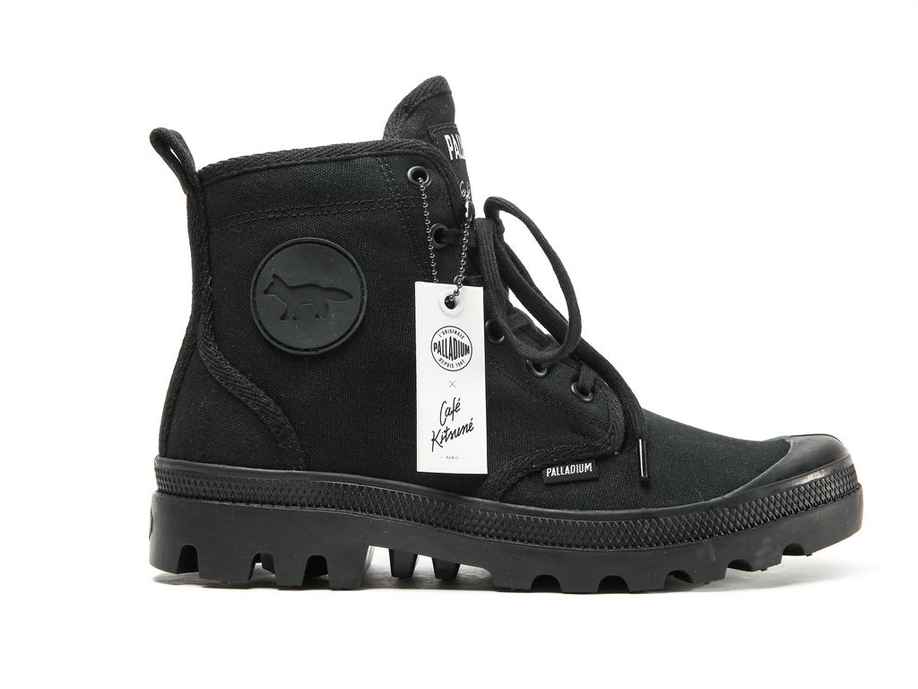 Botas Palladium Pallabrousse X Kitsune Hombre Negras Negras | LE0187596