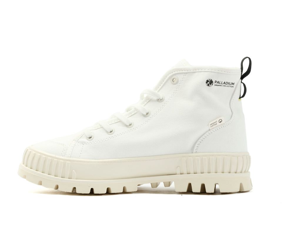 Botas Palladium Pallashock Organic 2 Hombre Blancas | XH4759316