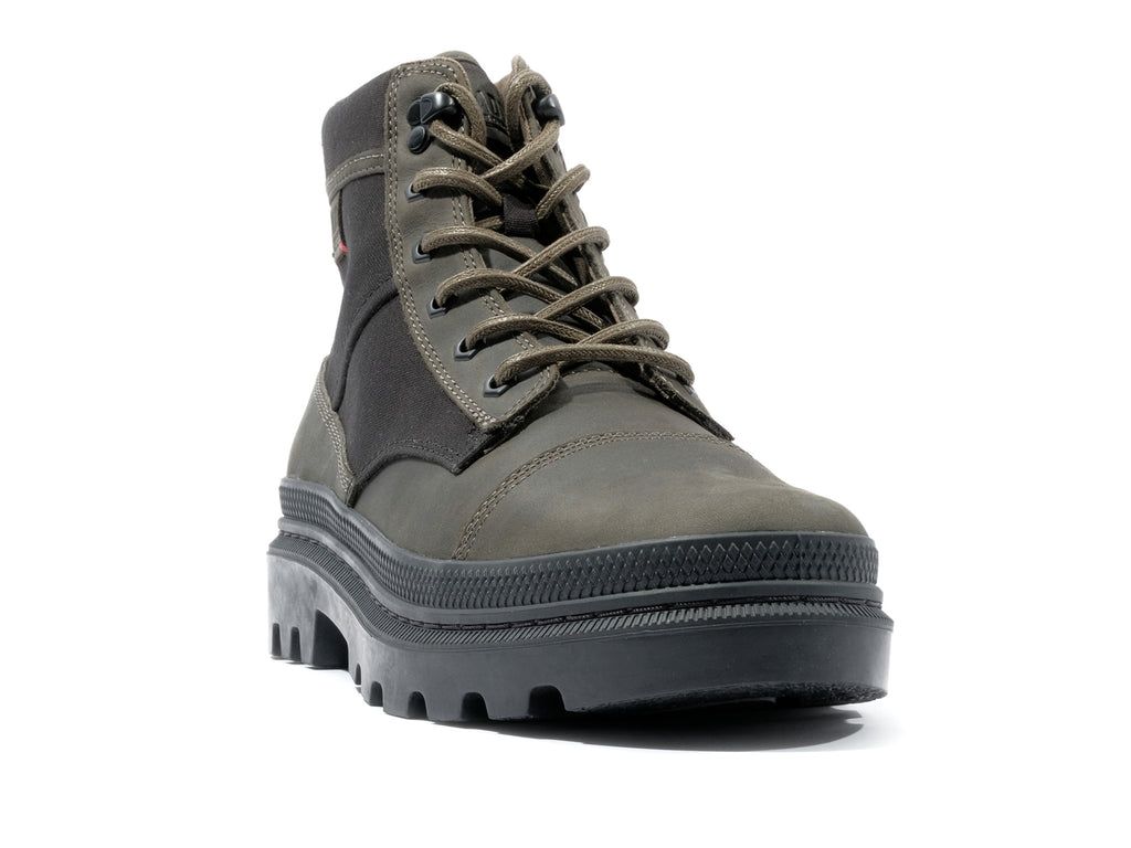 Botas Palladium Pallatrooper Rough Hombre Negras Verde Oliva | SM2765304