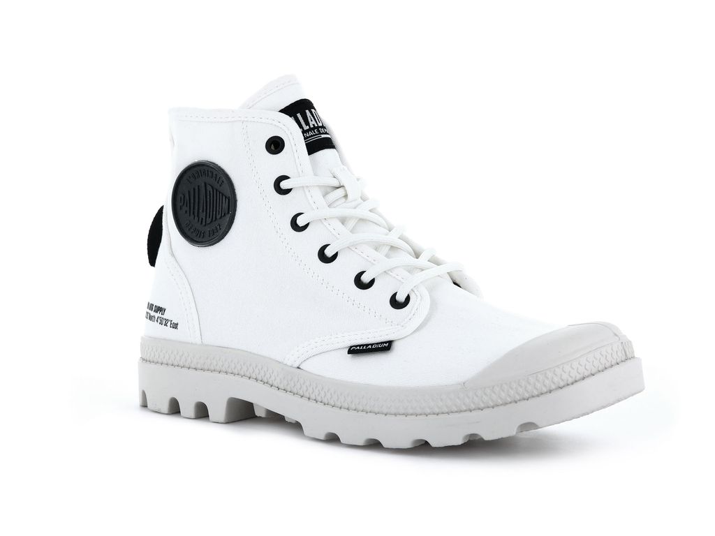 Botas Palladium Pampa Hi Htg Supply Mujer Blancas | VB1245089