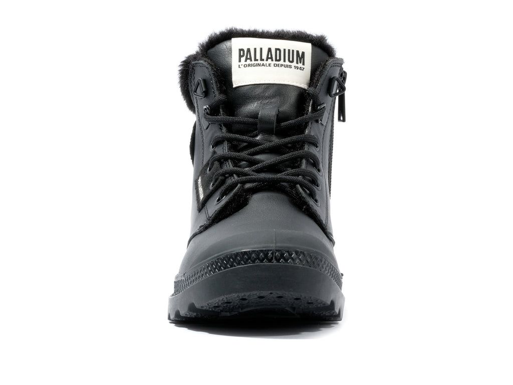 Botas Palladium Pampa Hi Snow Warm Mujer Negras | IO1043872