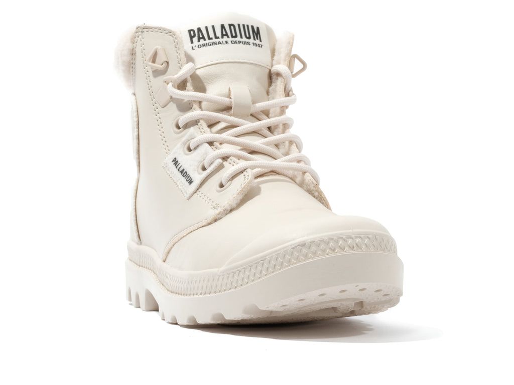 Botas Palladium Pampa Hi Snow Warm Mujer Almond Milk | WQ6809132