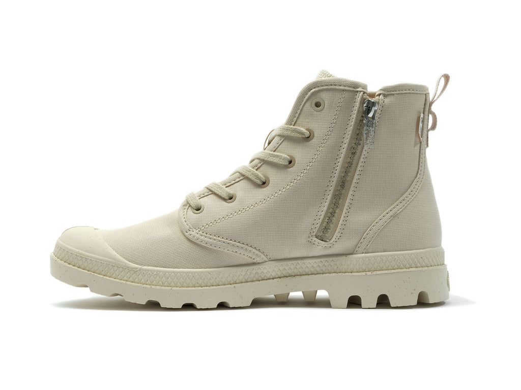 Botas Palladium Pampa Hi Zip Organic Hombre Sahara | VZ6275849