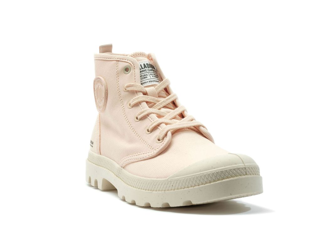 Botas Palladium Pampa Hi Zip Organic Mujer Peaskin | ME2187654