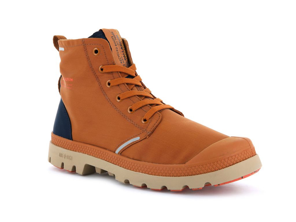 Botas Palladium Pampa Lite+ Recycle Wp+ Hombre Marrones Indigo | NW0136287