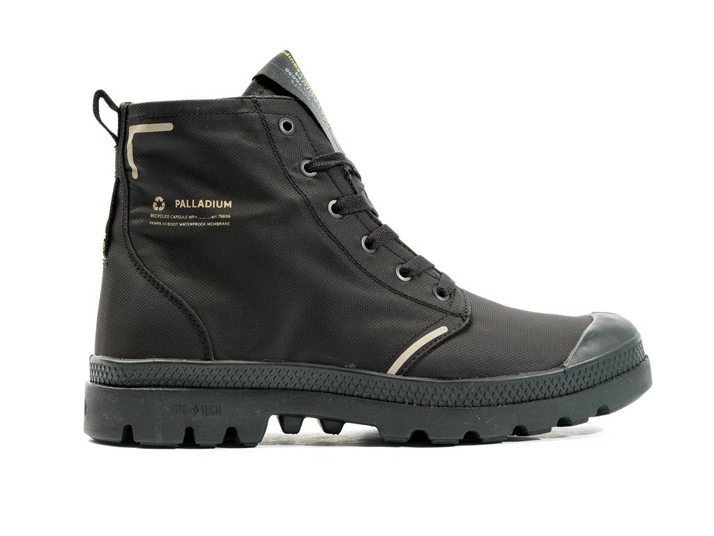 Botas Palladium Pampa Lite+ Recycle Wp+ Mujer Negras Negras | OW7136948