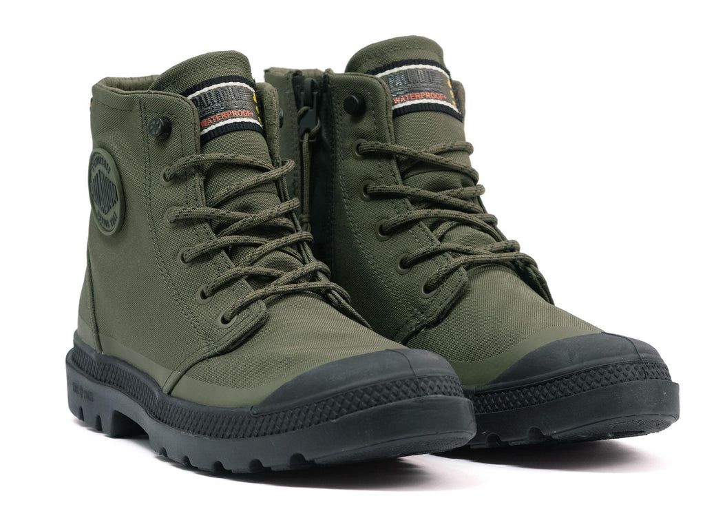 Botas Palladium Pampa Rcyl Lt+wp+zip Hombre Verde Oliva | DE4278609