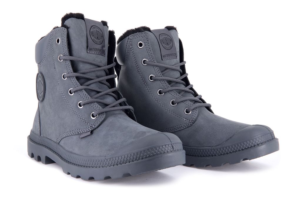 Botas Palladium Pampa Sport Cuff Wps Hombre Gris Oscuro | AN5390186