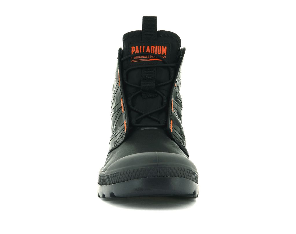 Botas Palladium Pampa Travel Lite Hombre Negras Negras | YL3814250