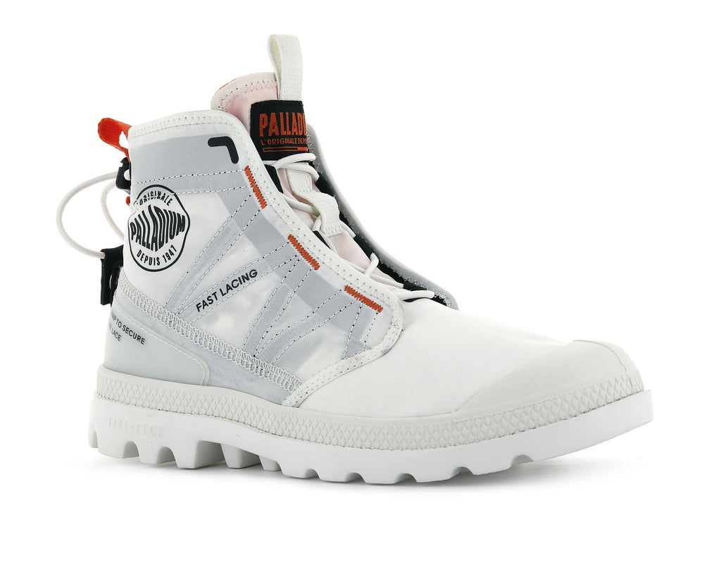 Botas Palladium Pampa Travel Lite Hombre Blancas | XY2543761