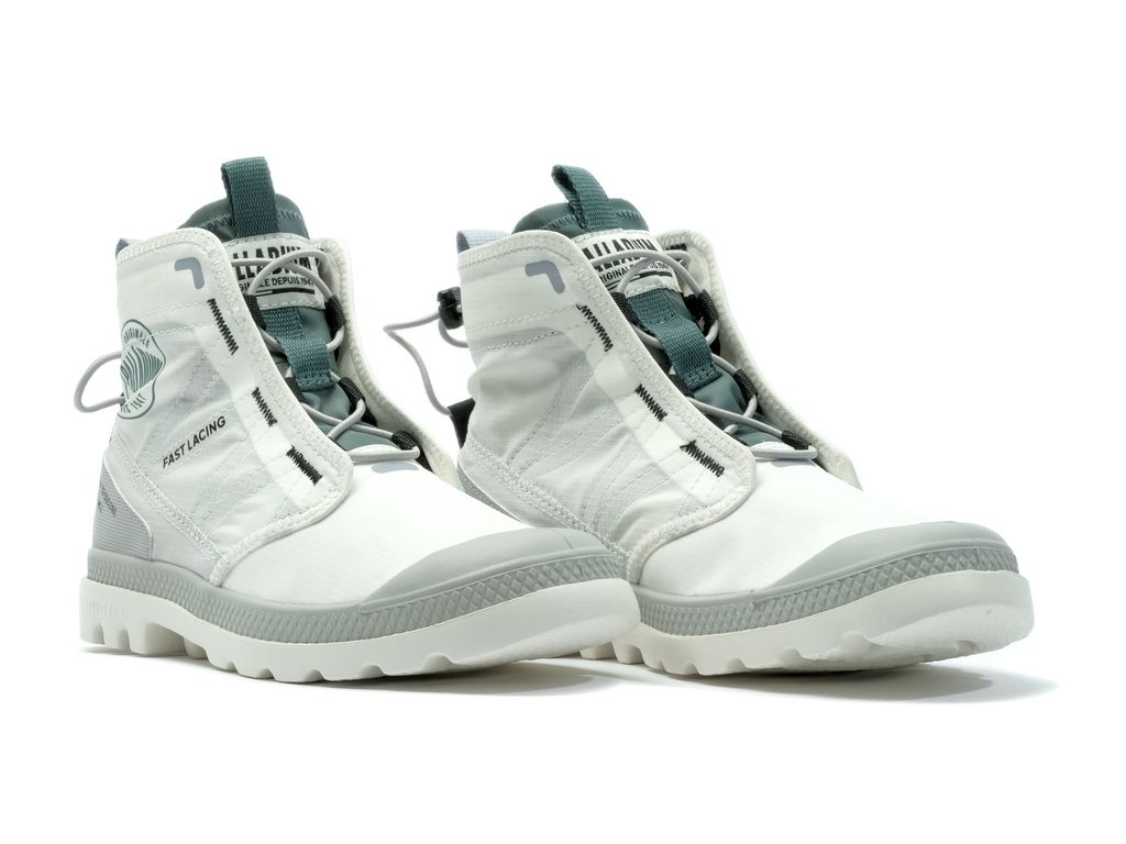 Botas Palladium Pampa Travel Lite Rs Hombre Blancas | QO1862379