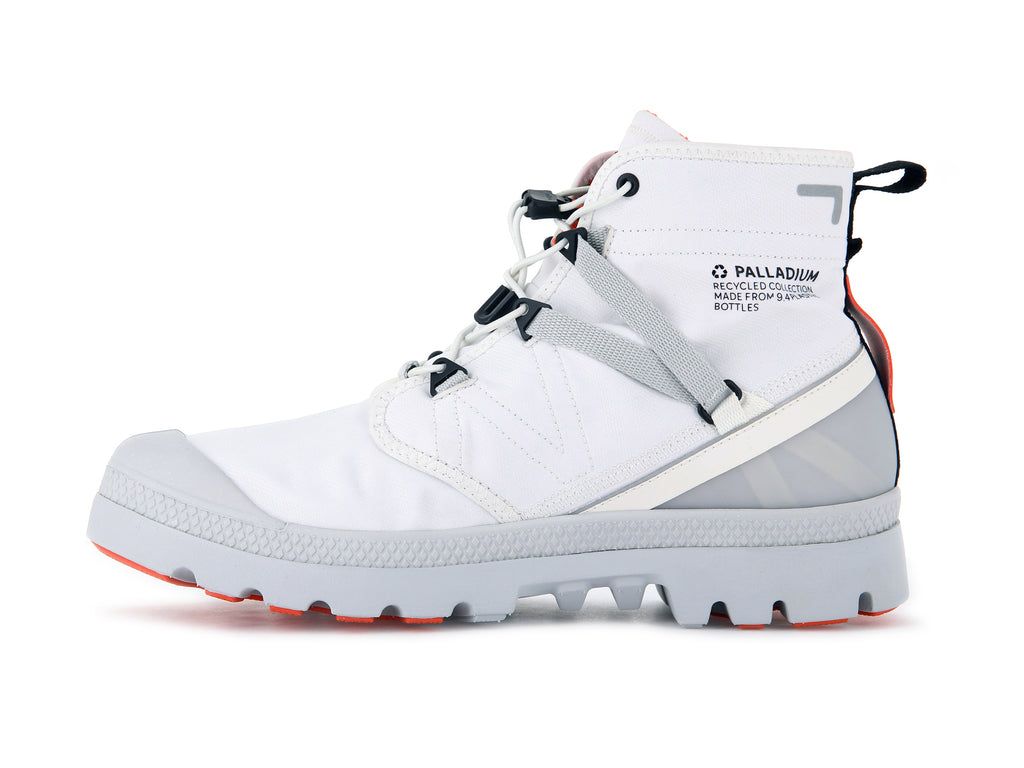 Botas Palladium Pampa Travel Lite+ Waterproof Hombre Blancas | QC5617923