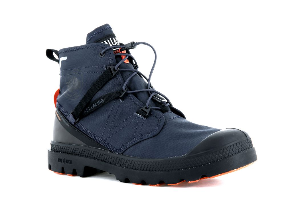 Botas Palladium Pampa Travel Lite+ Waterproof Mujer Indigo | BU4089562