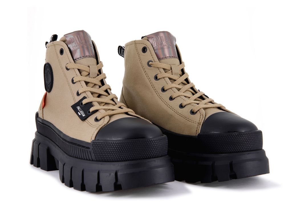 Botas Palladium Revolt Hi Tx Mujer Verde Oliva | EL1785026