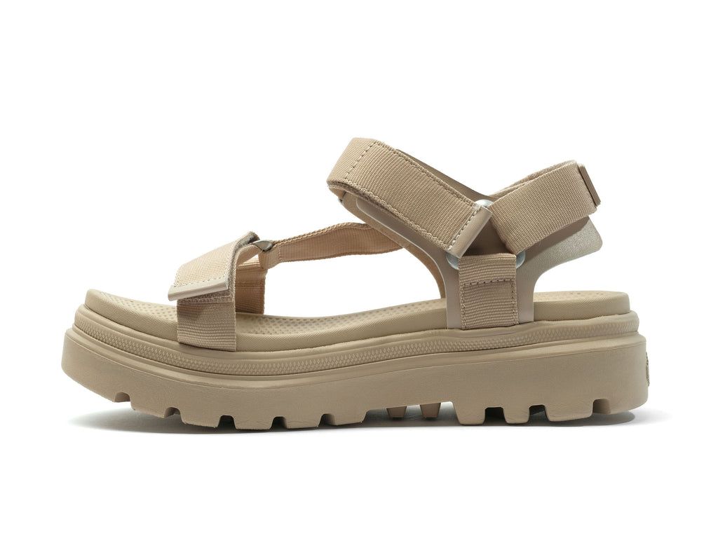 Sandalias Palladium Pallacruise Strap Mujer Beige Marrones | DV1290384