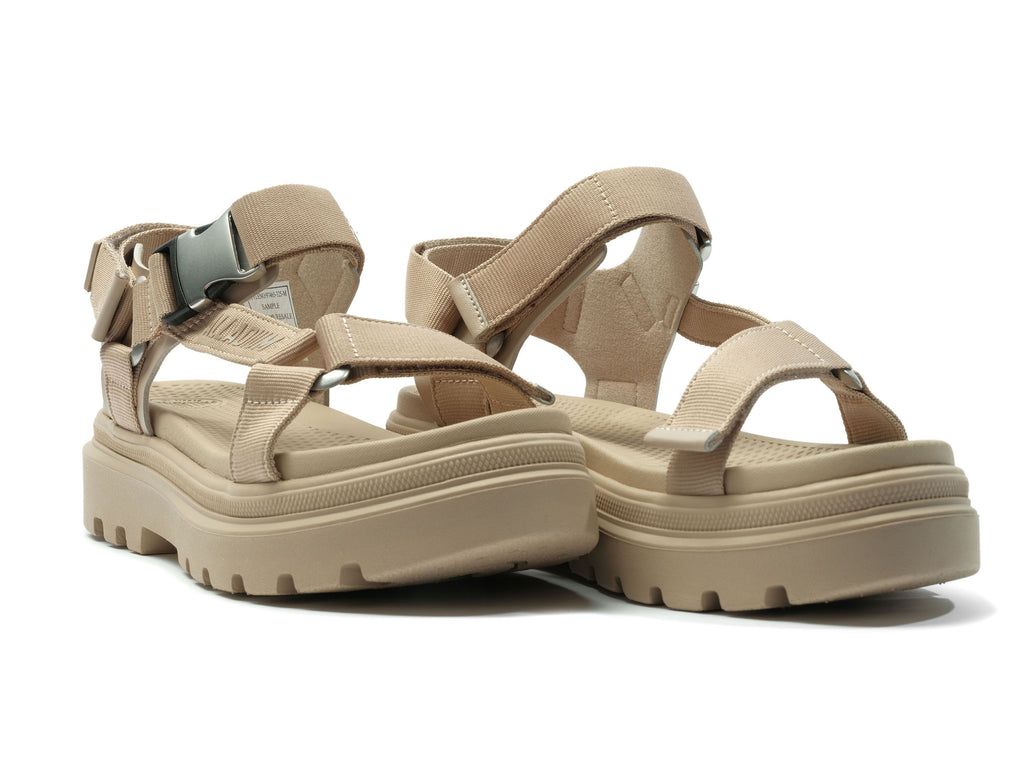 Sandalias Palladium Pallacruise Strap Mujer Beige Marrones | DV1290384