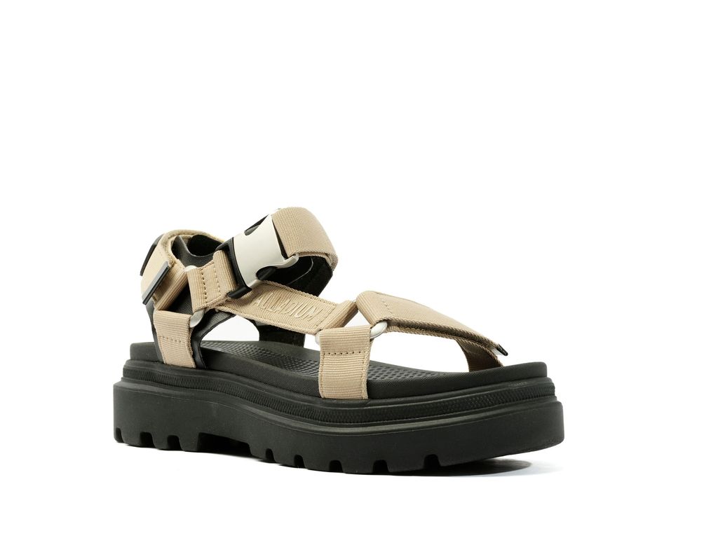 Sandalias Palladium Pallacruise Strap Mujer Dune | VB6413758