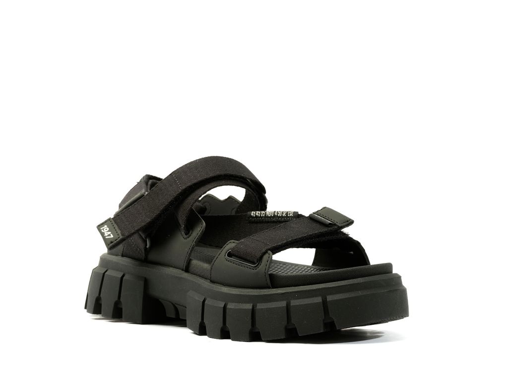 Sandalias Palladium Revolt Sandal Mono Mujer Negras | WR8931706