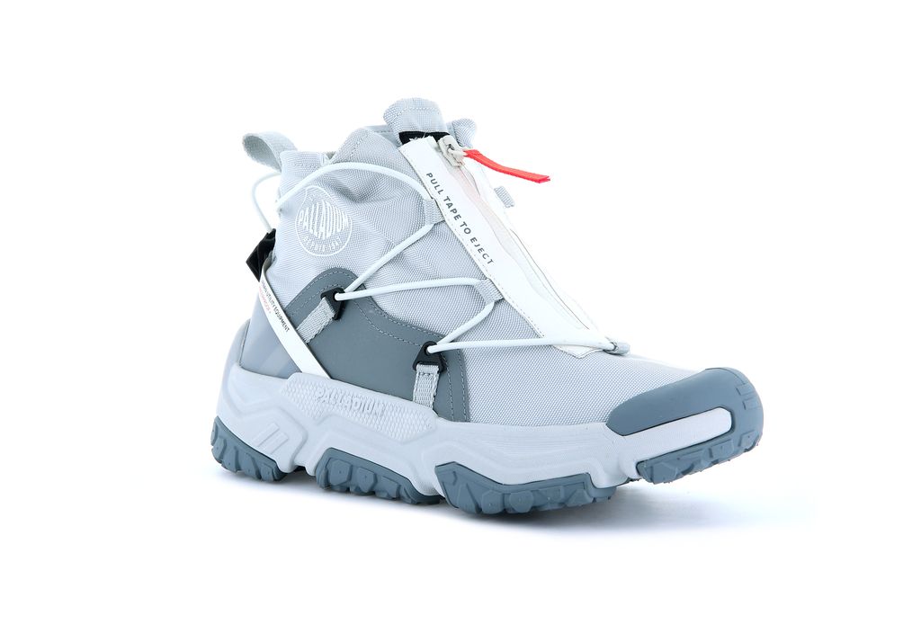 Zapatillas Palladium Off-grid Hi Zip Waterproof + Niños Gris | RI2315890