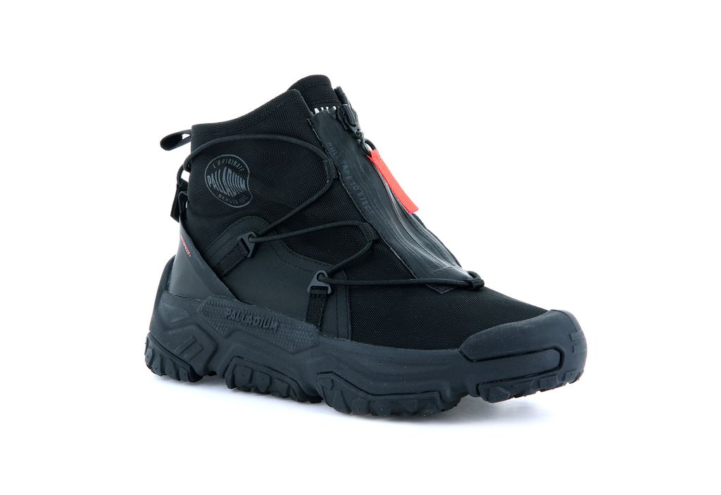 Zapatillas Palladium Off-grid Hi Zip Waterproof + Hombre Negras Negras | XT4135867