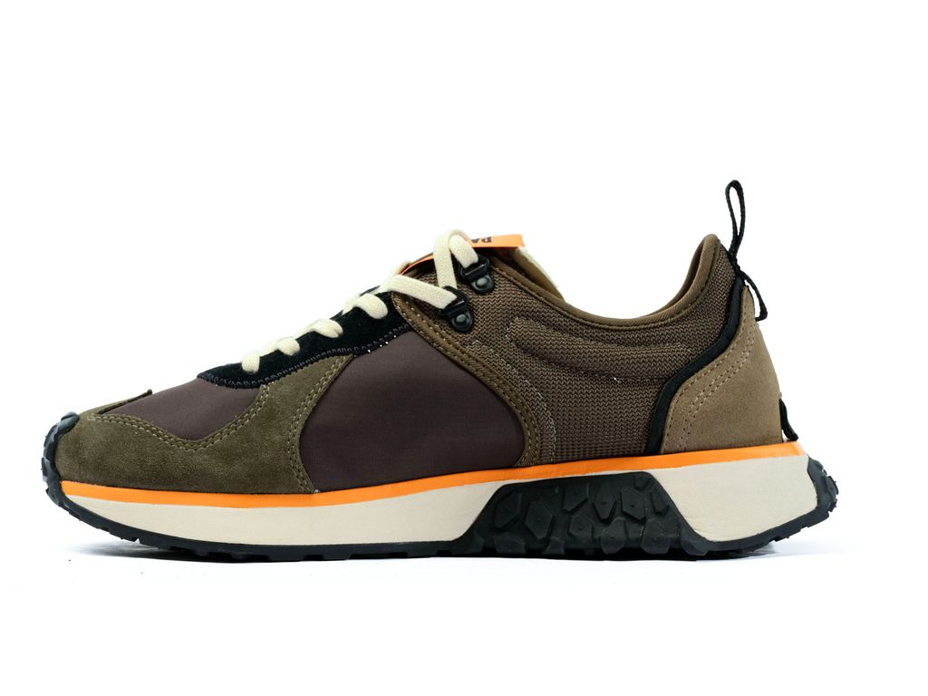 Zapatillas Palladium Troop Runner Hombre Verde Oliva Negras | SR3461829